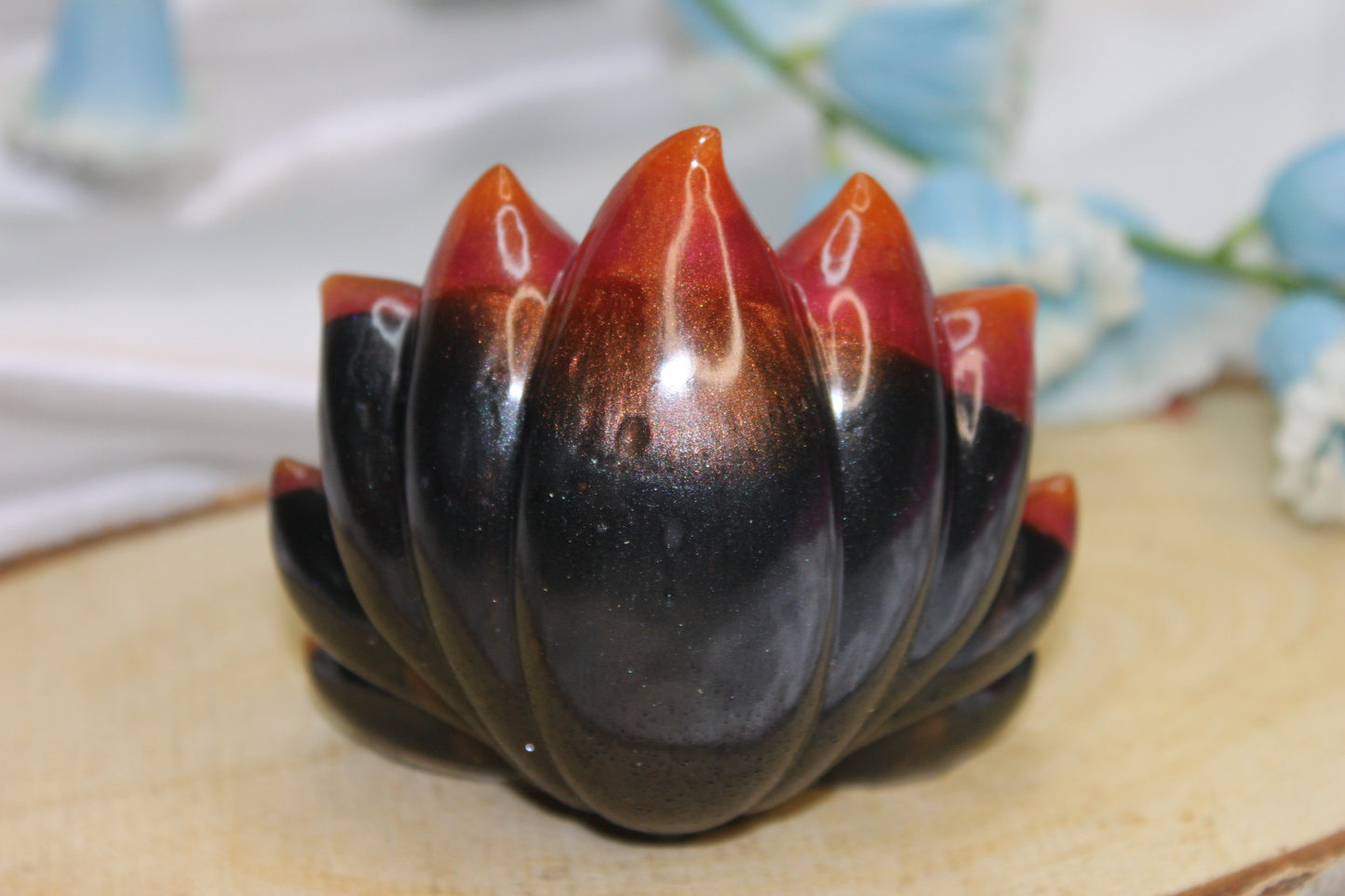 Renard flamme / figurine décoration