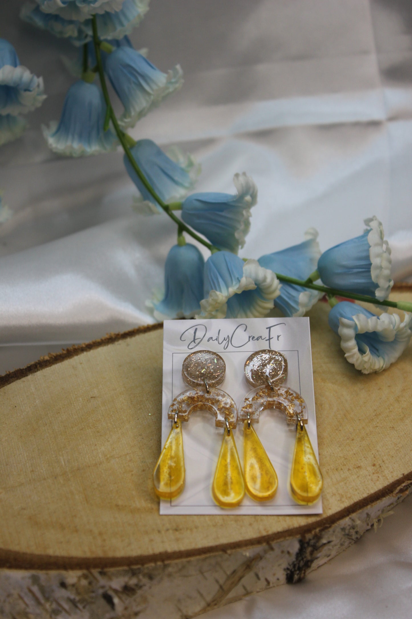 Rétro Goutte / boucles d'oreilles