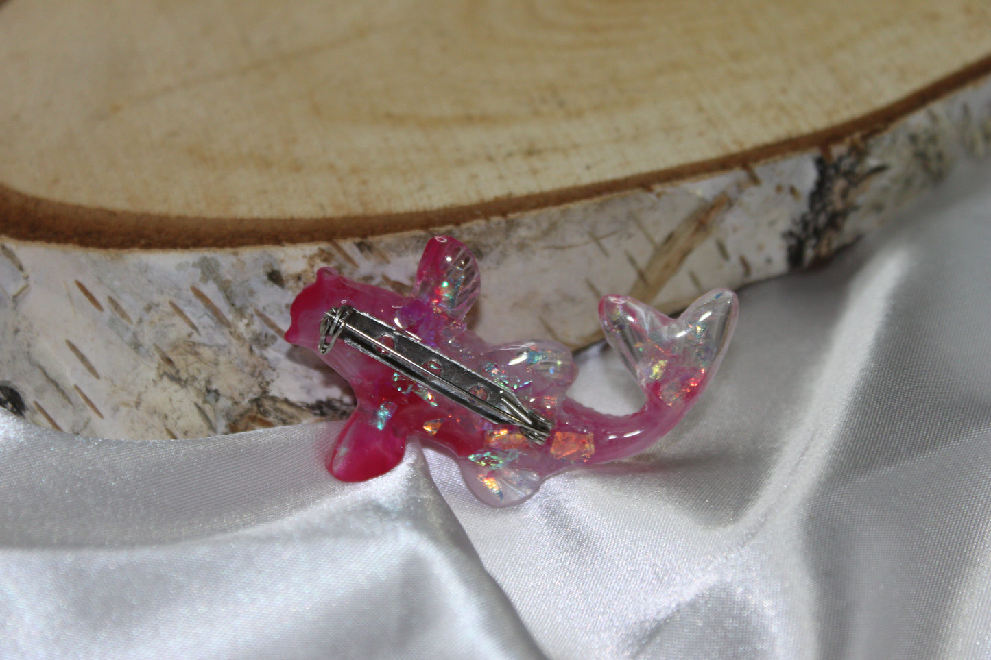 Carpe Koi Rose Pastel mix / broche