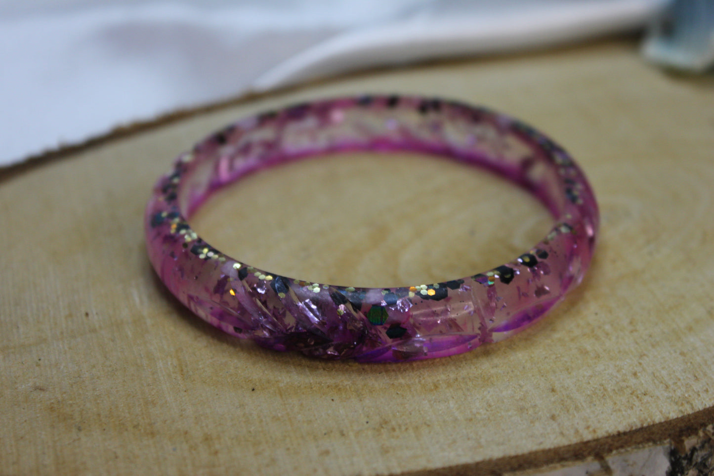 Bracelet rond résine