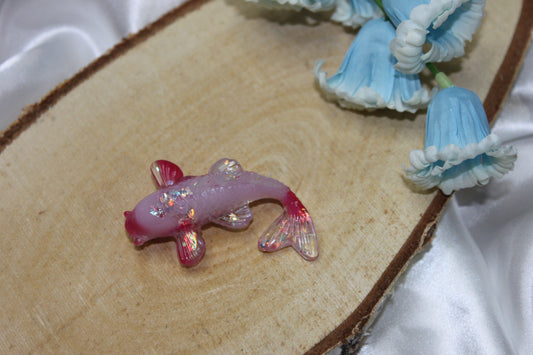 Carpe Koi Rose Pastel mix / broche